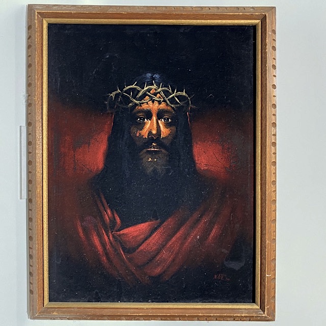 ARTWORK, Religious - Portrait of Jesus Painted Velvet